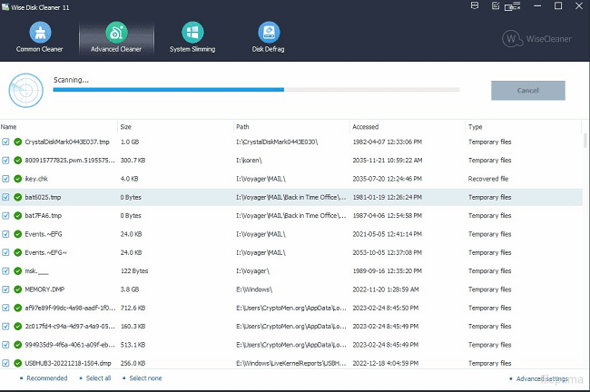 Wise Disk Cleaner Free PC Cleaner Software